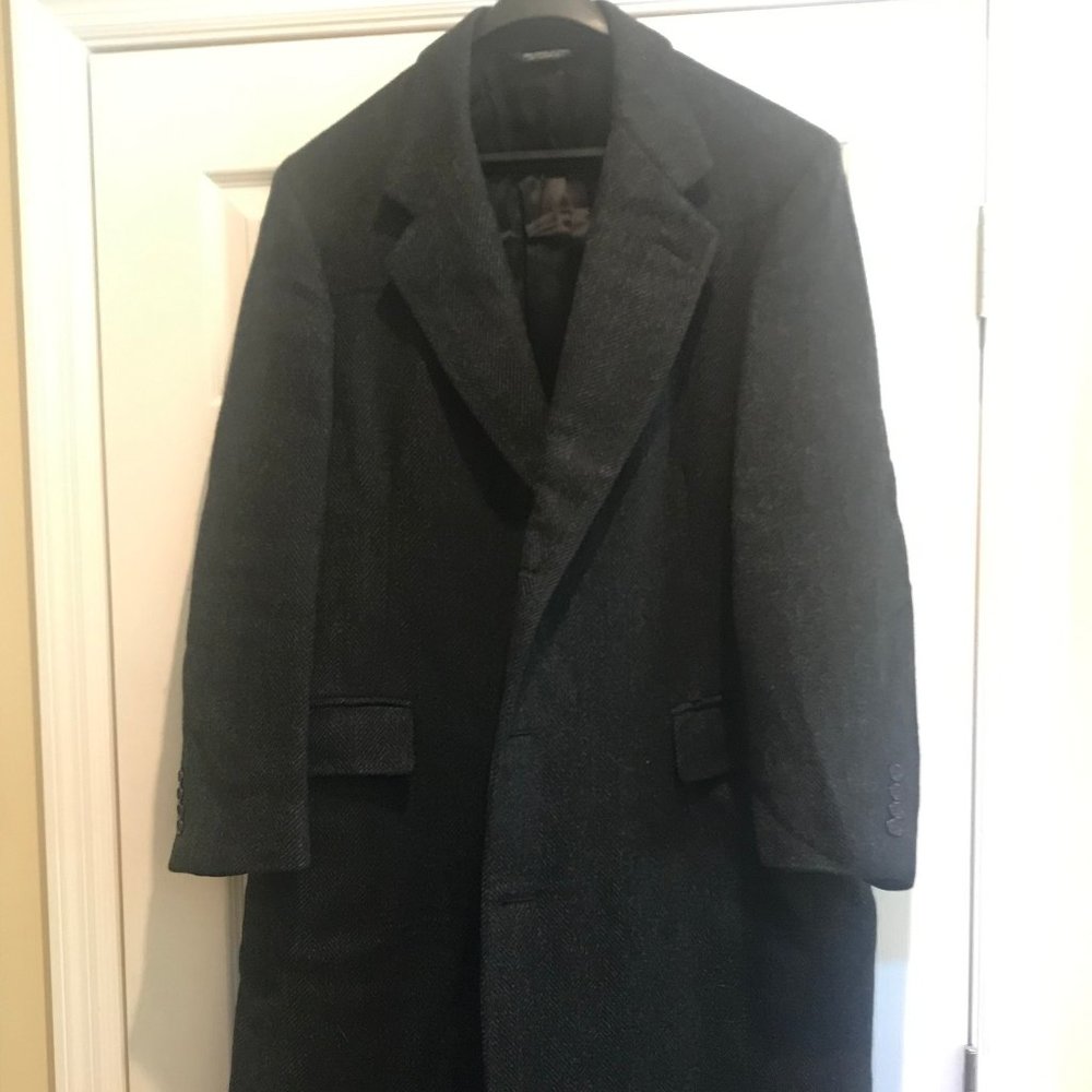 CHRISTIAN DIOR MEN'S WOOL OVERCOAT